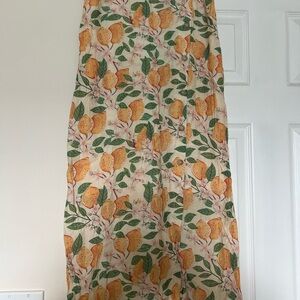 Polagram Citrus and Floral Maxi Skirt